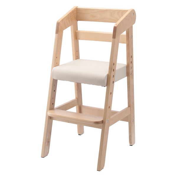木製ベビーチェア ナチュラル 幅35x奥行41x高さ74.5cm