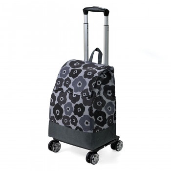 CHARMISS シャルミス ショッピングカート 花柄 4輪 カブセ グレー 15-5040-20