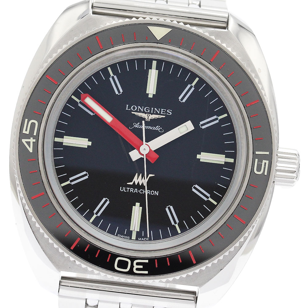 ロンジン LONGINES L2.836.4 ウルトラクロン 自動巻き メンズ 箱・保証書付き_922876【中古】