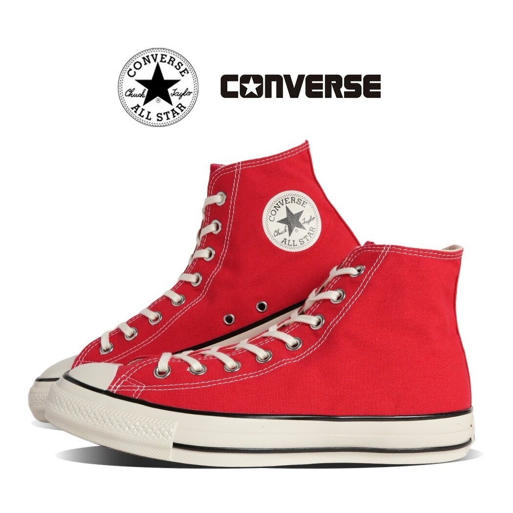 CONVERSE コンバース オールスター エイジド ハイ スニーカー ALL STAR AGED HI SIGNAL RED ( 赤 レッド キャンバス ハイカット メンズ レディース 313181