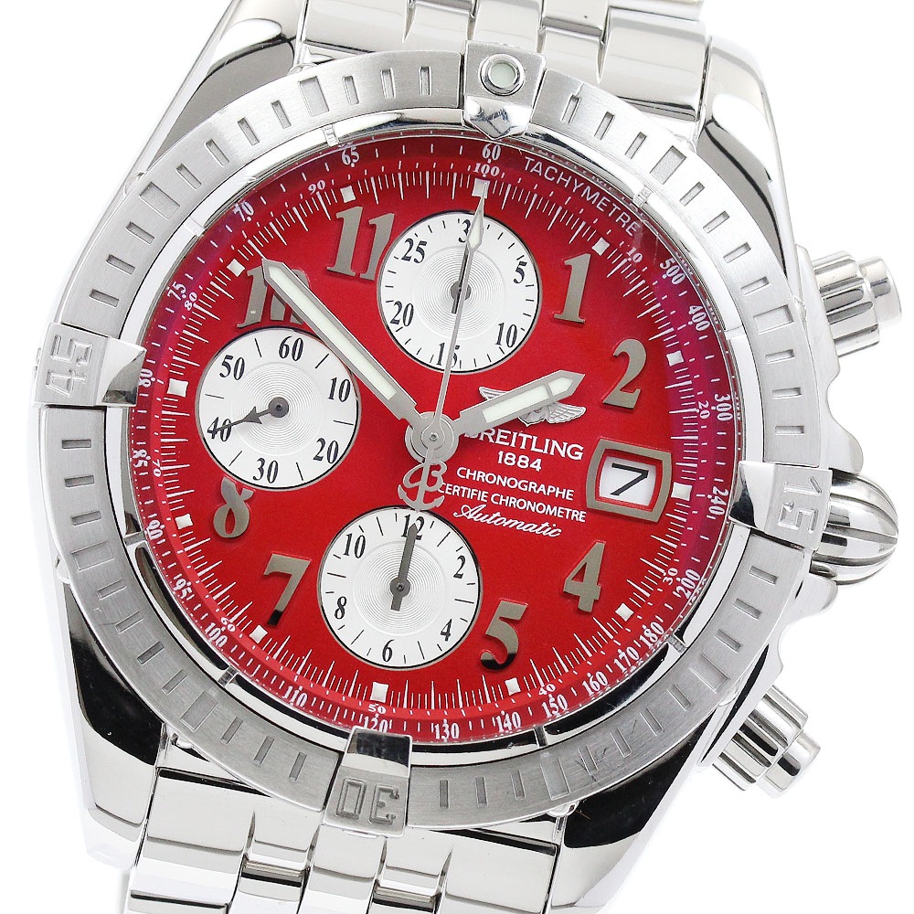 ブライトリング BREITLING A13356 クロノマット エボリューション デイト 自動巻き メンズ 良品 保証書付き_900110【中古】 450,900円