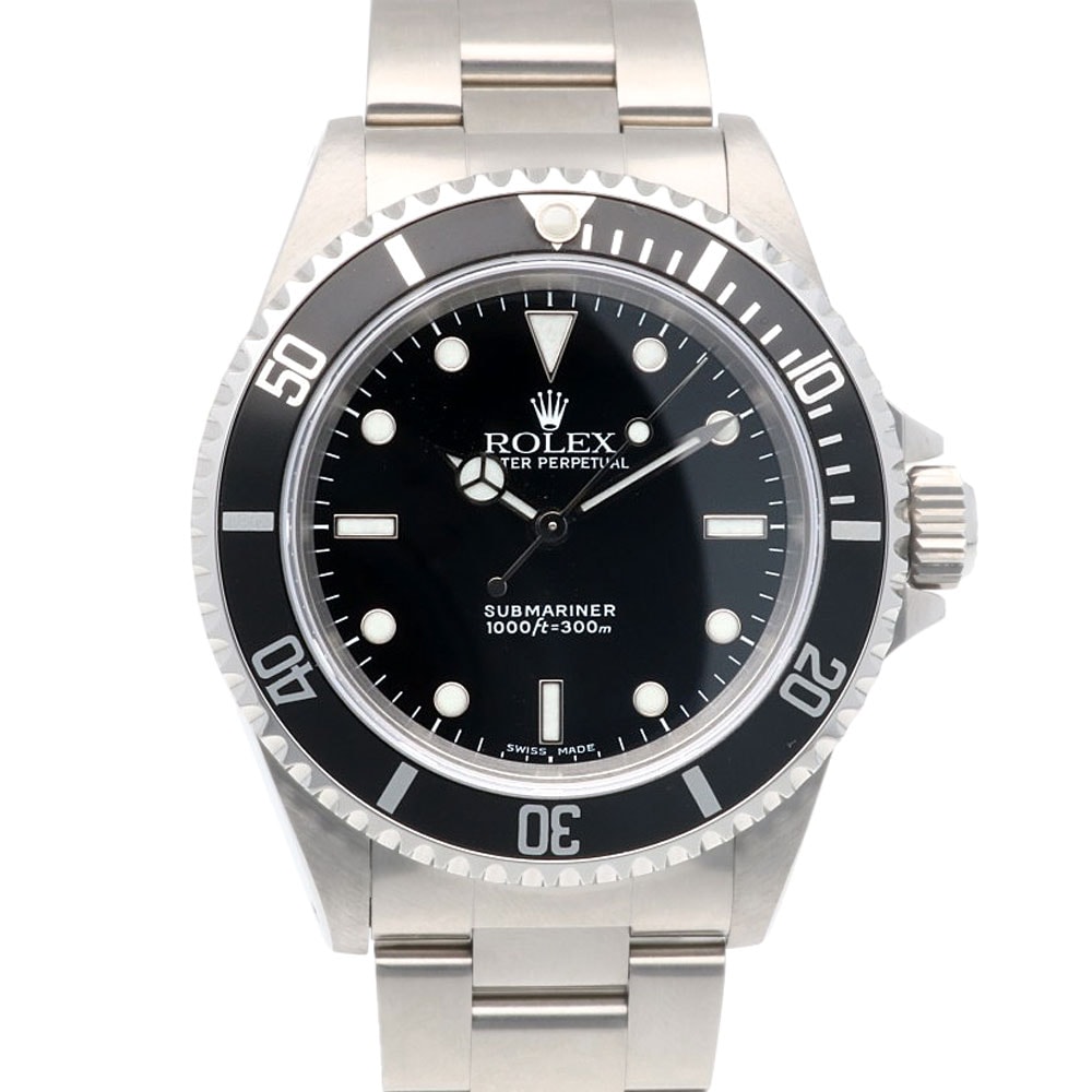 ロレックス サブマリーナ オイスターパーペチュアル 腕時計 ステンレススチール 14060 自動巻き 1年保証 ROLEX 中古 美品