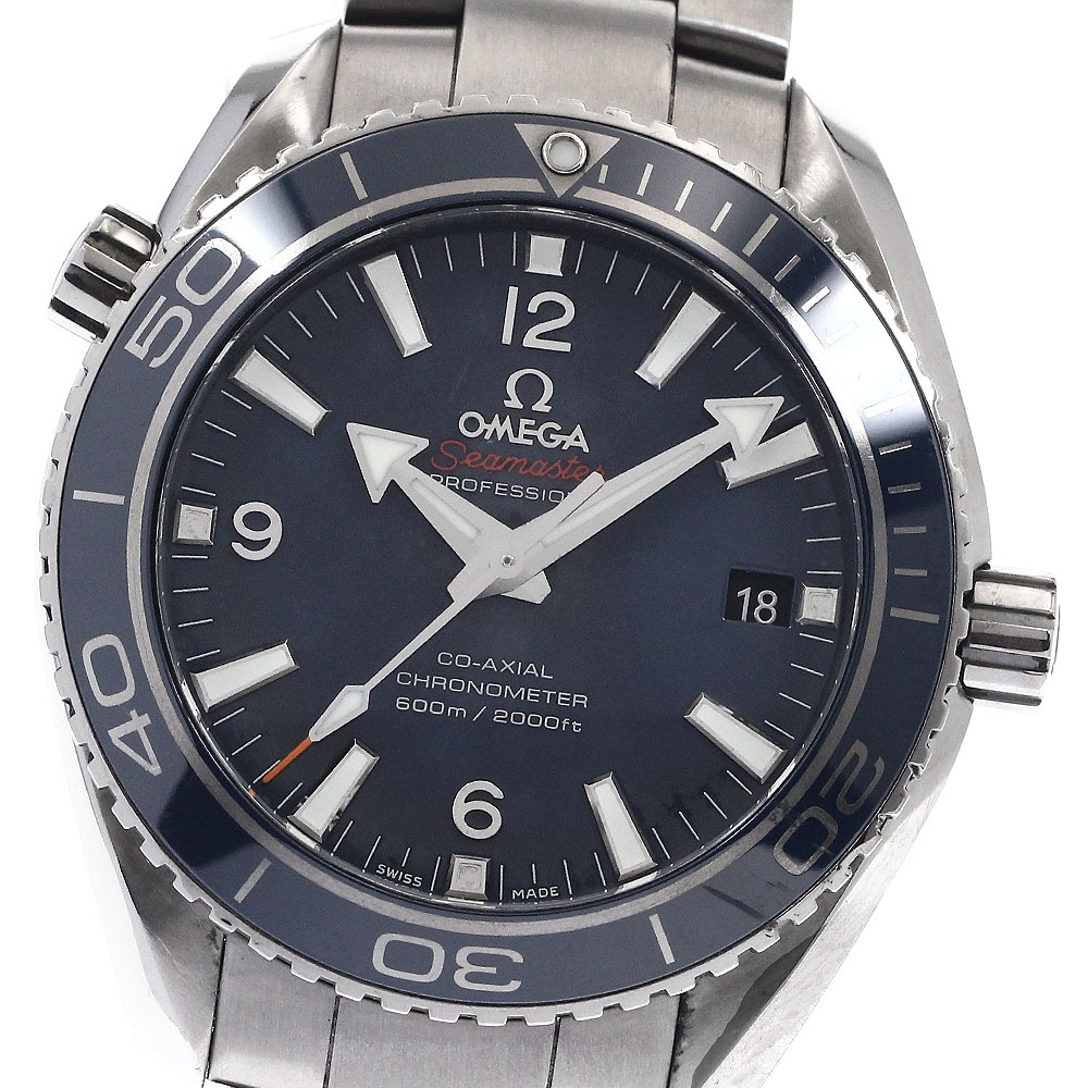 オメガ OMEGA 232.90.42.21.03.001 シーマスター プラネットオーシャン 600M デイト 自動巻き メンズ _887915【中古】