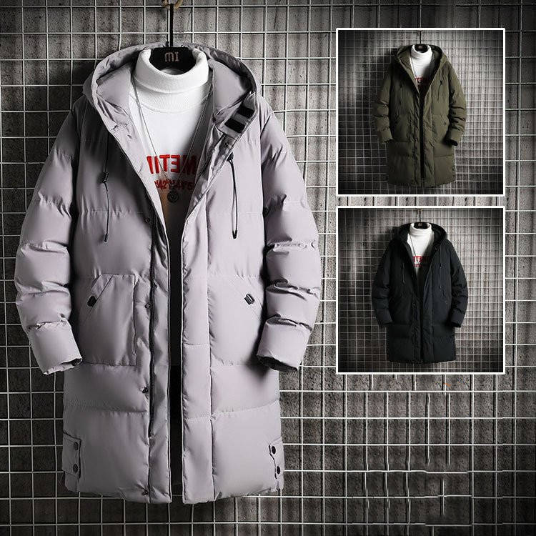 中綿コート メンズ アウター ベンチコート 防寒 軽量 ロング丈 中綿ダウンコート 冬服 フード付き ジップアップ スリム 綿入れ 人気 通学 通勤