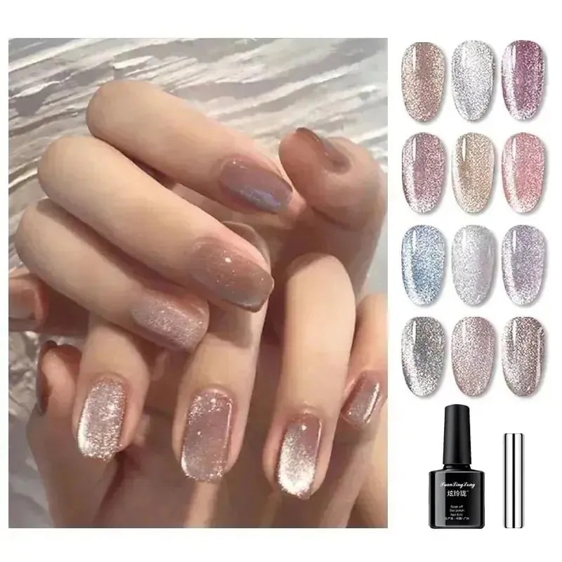 【10個セット】メガ割 で大人気 大好評 24色 マグネットジェル ギャラクシーシリーズキャッツアイ ジェルネイル マグネット