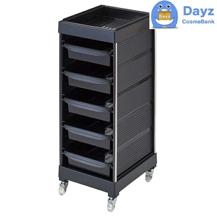 C-315 収納ワゴン　ブラック　ウレタンキャスター付き　　サロンワゴン　　メーカー直送品 納期要確認 / キャンセル返品不可商品　　RB