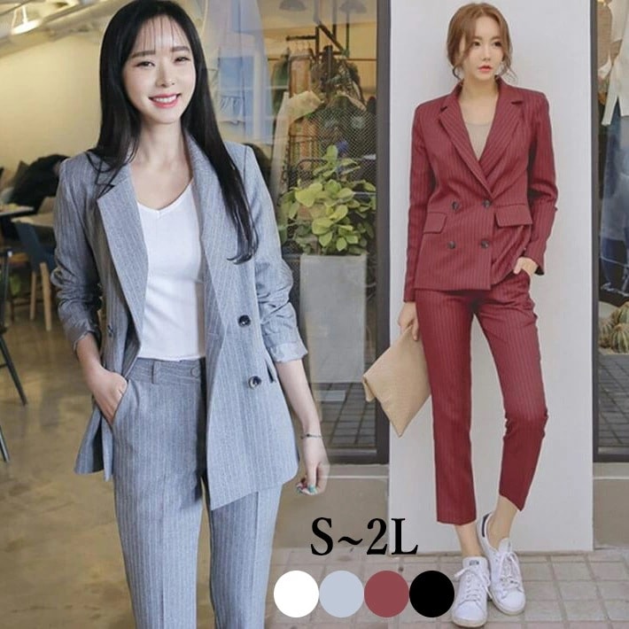 スーツセット　セットアップ　スーツ　ジャケット　パンツ　ブラックフォーマル セレモニースーツ レディーススーツ　OL フォマール　ママ　面接　卒業式　入学式　セレモニー　フォーマル　通勤　S M　L