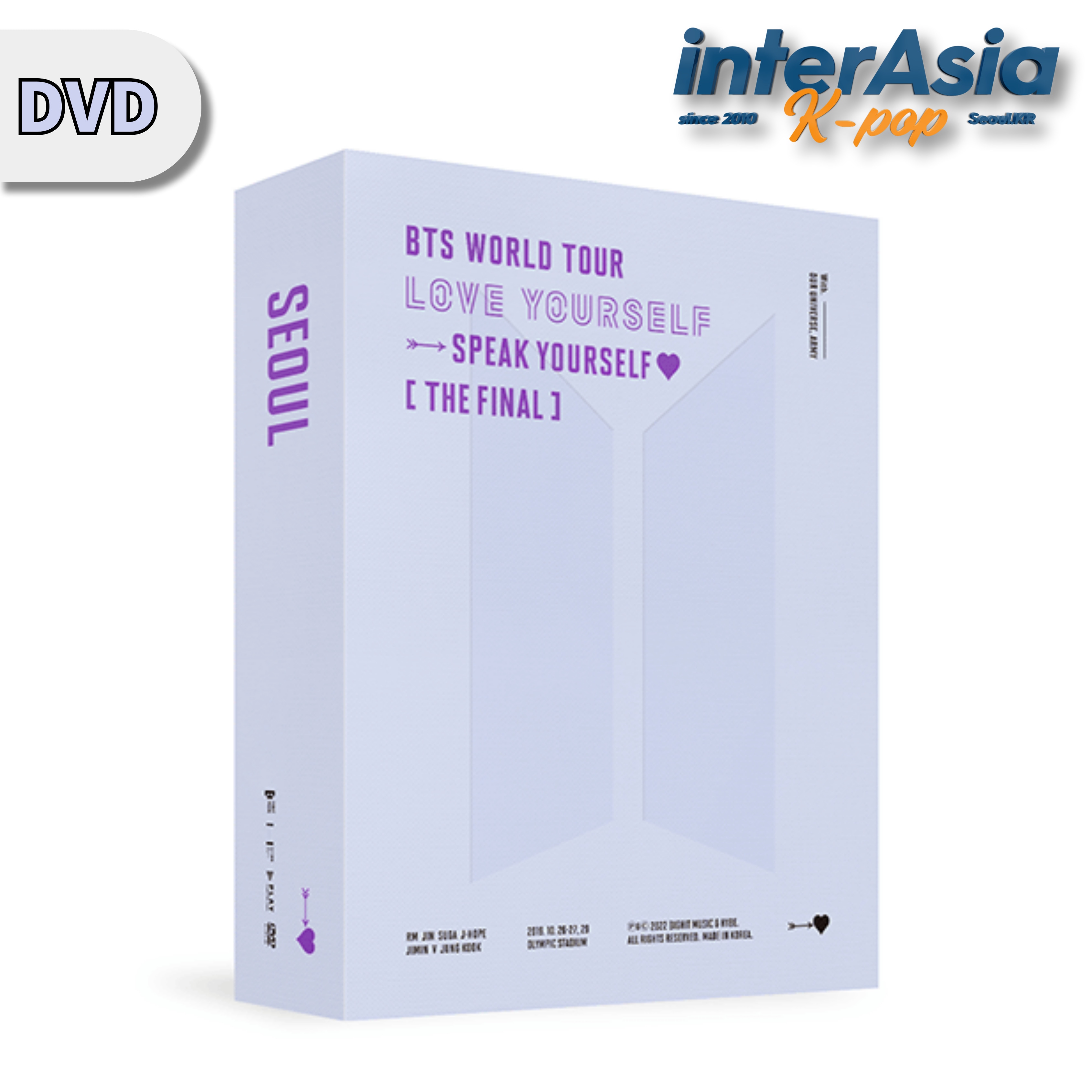 BTS WORLD TOUR ‘LOVE YOURSELF : SPEAK YOURSELF’ [THE FINAL] DVD