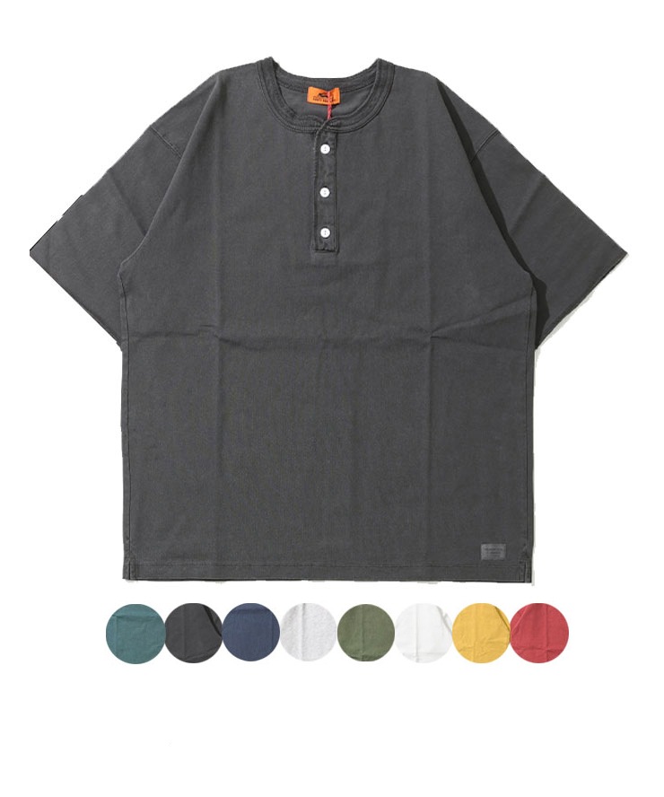 ヘビーウェイトピグメントヘンリーTee 2455803 ヘビーOZ天竺 アメカジスタイル ヴィンテージ風 5,711円