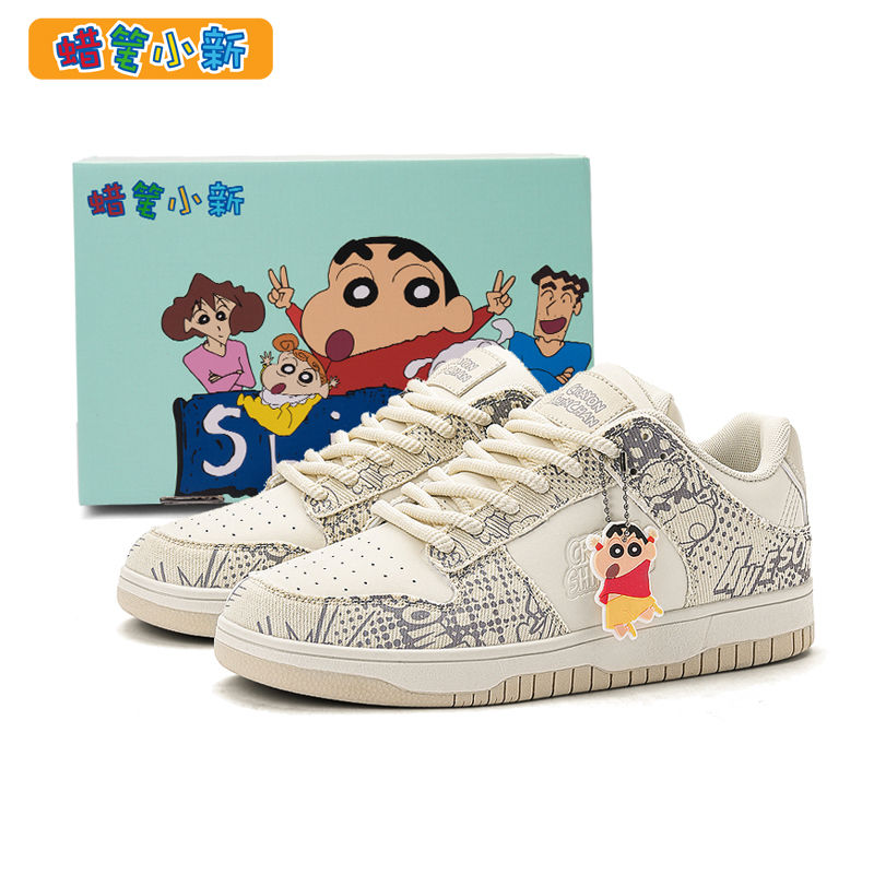 大好評 クレヨンしんちゃん男性靴夏通気2024爆金スポーツレジャー学生板靴カップル漫画落書き潮靴