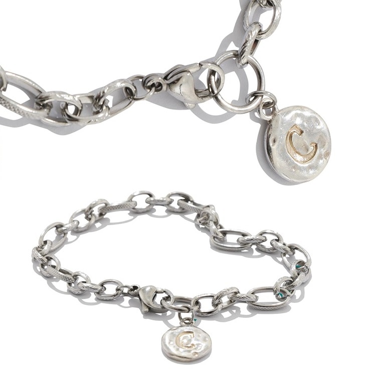 C logo chain bracelet デイリー 男女共用 アクセサリー