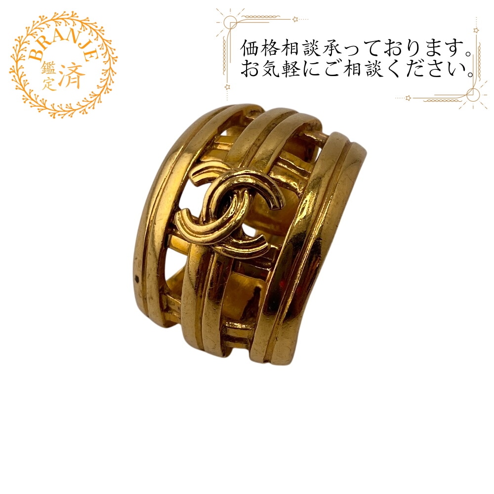 96P ヴィンテージ ゴールド ココマーク イヤリング ゴールド ブランド