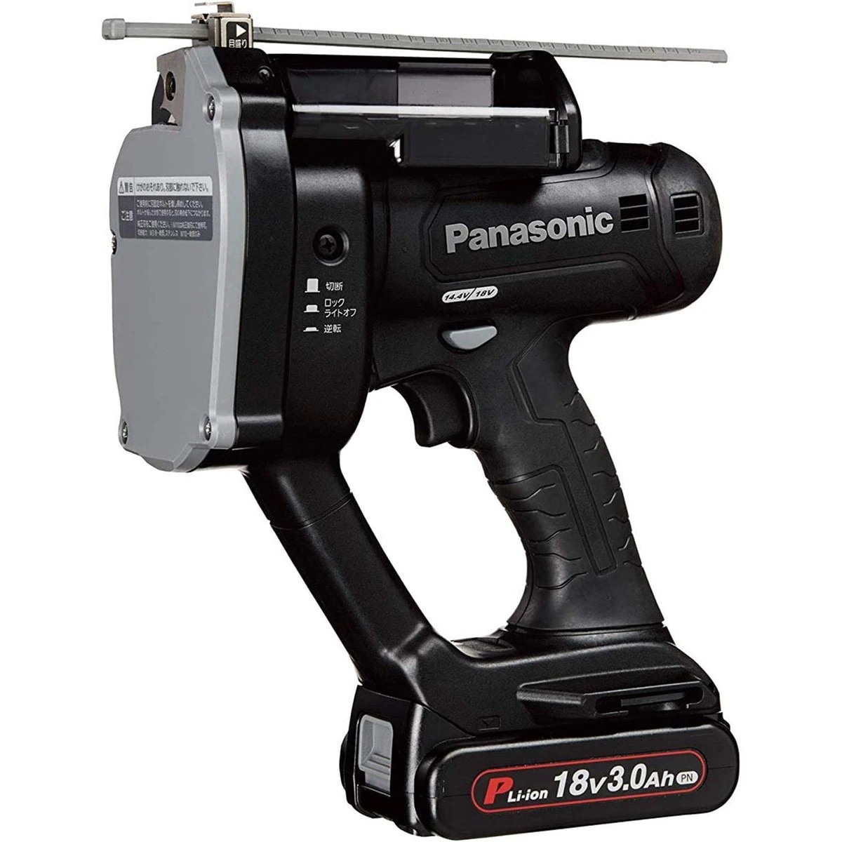 パナソニック 全ネジカッター デュアルシリーズ (14.4V/18V両対応) 18V軽量3.0A電池パック付き 20mm対応品 ブラック EZ45A8PN2G-B