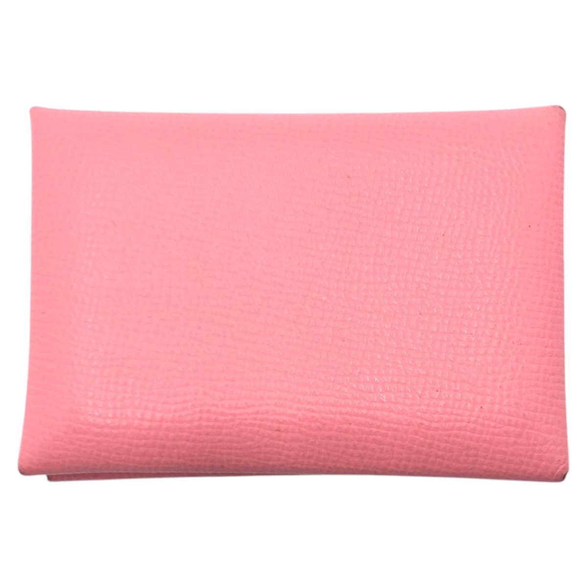 美品 カルヴィ デュオ ピンク シルバー金具 ヴォーエプソン コインケース カードケース レディース 502280