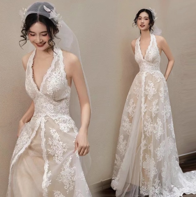 ドレス ワンピース ウェディング パーティー 結婚式 二次会 披露宴 舞台 フォーマル 衣装 演劇 ラウンジ クラブ マキシ ノースリーブ ホルターネック マーメイド スレンダー タイト スリム 細身