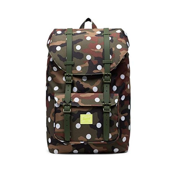 Herschel Supply Co. Little America Mid-Volume Woodland Camo White Dot One Size 並行輸入品