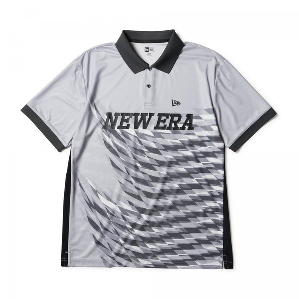 ニューエラ NEW ERA 半袖 ポロシャツ 鹿の子 Game Shirt グレー ゴルフ 14859915