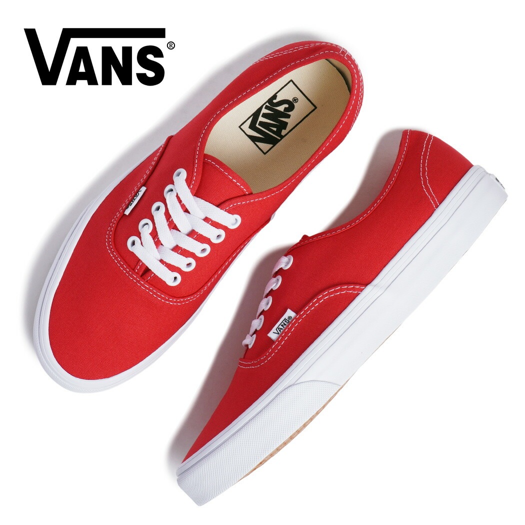 VANS バンズ ヴァンズ オーセンティック スニーカー AUTHENTIC CRIMSON HAZE ( クリムゾンヘイズ レッド スケート SKATE 赤 メンズ VN000D7YFO9 )