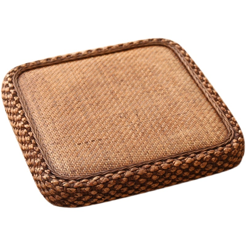 方形藤編蒲団座布団畳床家庭用座布団床客間怠け者座布団