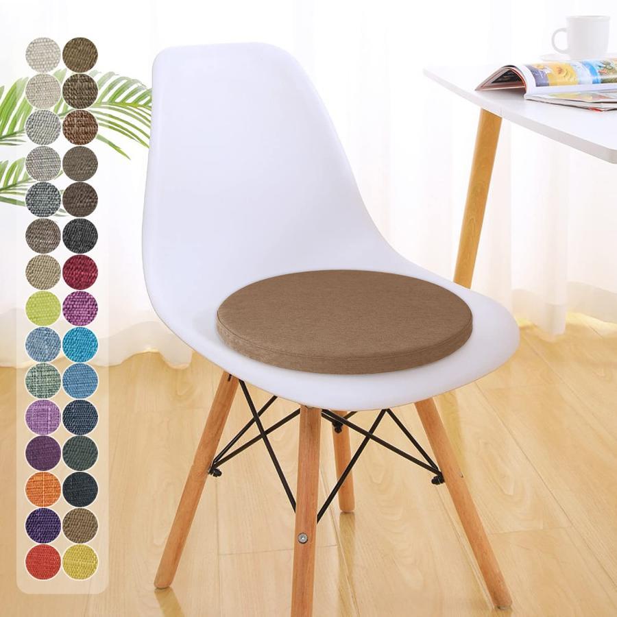 団体購入8点セットクッション 円形 座布団クッション 丸型 椅子用 直径 30cm 厚さ3cm 丸クッション 洗える ラウンドクッション 無地 高反発 シートクッション チェアクッション