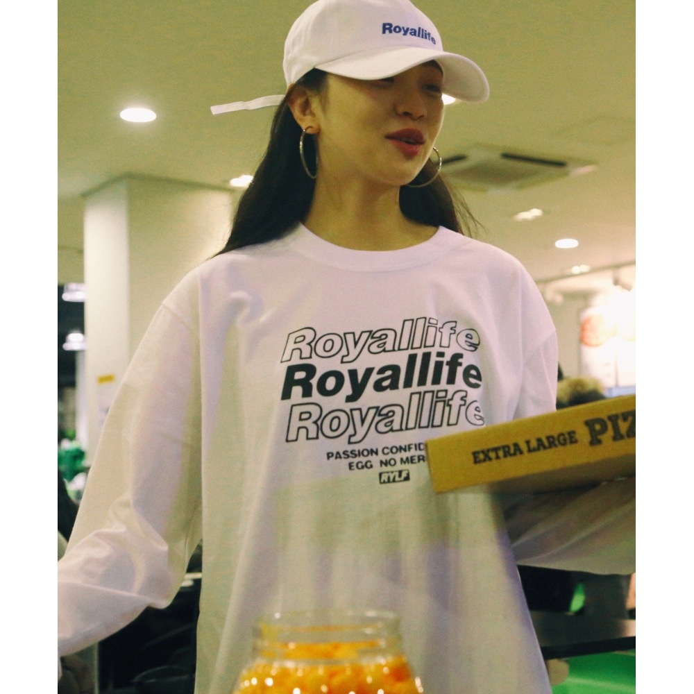 ROYALLIFE RLL201マルチロゴロングスリーブ - ホワイト