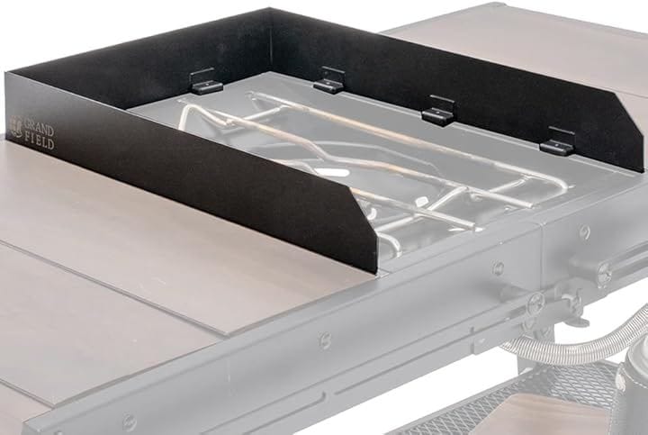 フラットハーナー専用風防 マグネット式 ウィンドスクリーン 専用ポーチ付き コンパクト収納 (ブラック)