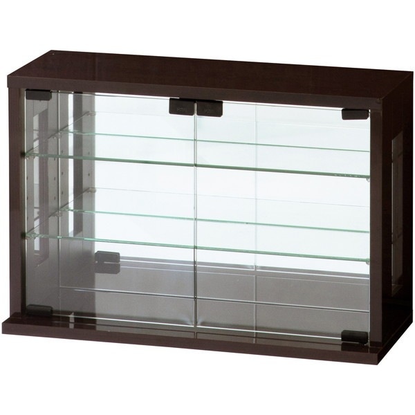 27055 卓上コレクションケース 横型 ダークブラウン メーカー直送