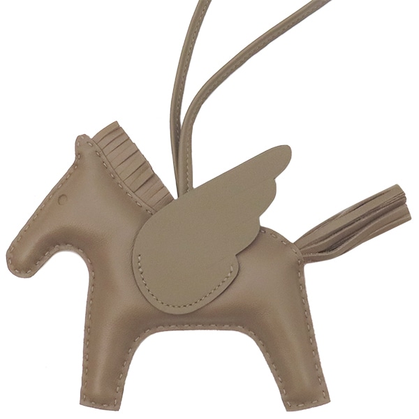 エルメス HERMES バッグチャーム ロデオMM ペガサス アニューミロ エトゥープ ソーエトゥープ W刻印（2024年製） 【箱】【中古】