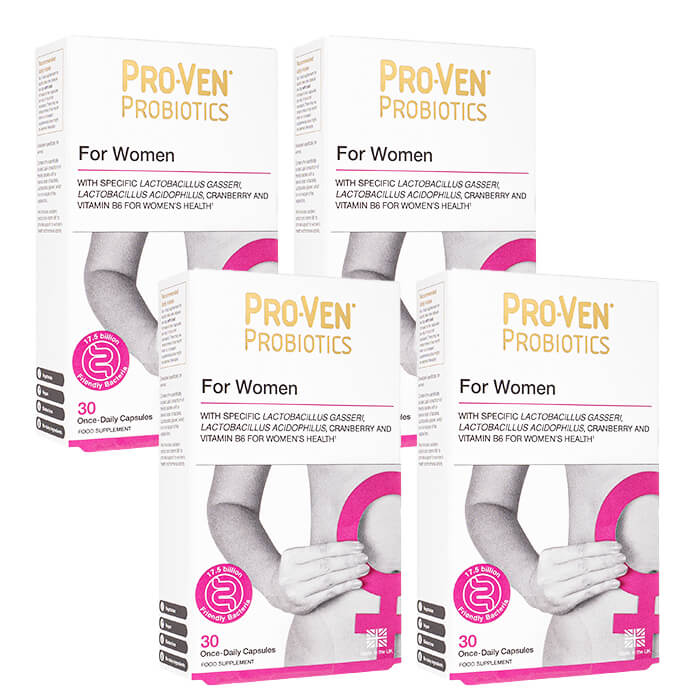 ウィメンズラクトバチルス&ビフィズスウィズクランベリー 30カプセル 4箱 海外発送 国際郵便書留発