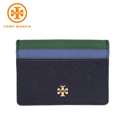 Qoo10] TORY BURCH レザー エマソン カラーブロック カード