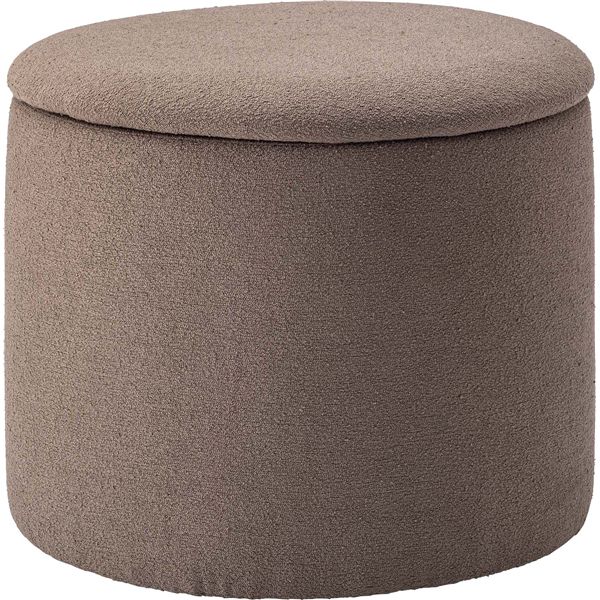 ラウンド収納スツール グレージュ （約W45×D45×H37cm） 完成品 7,759円