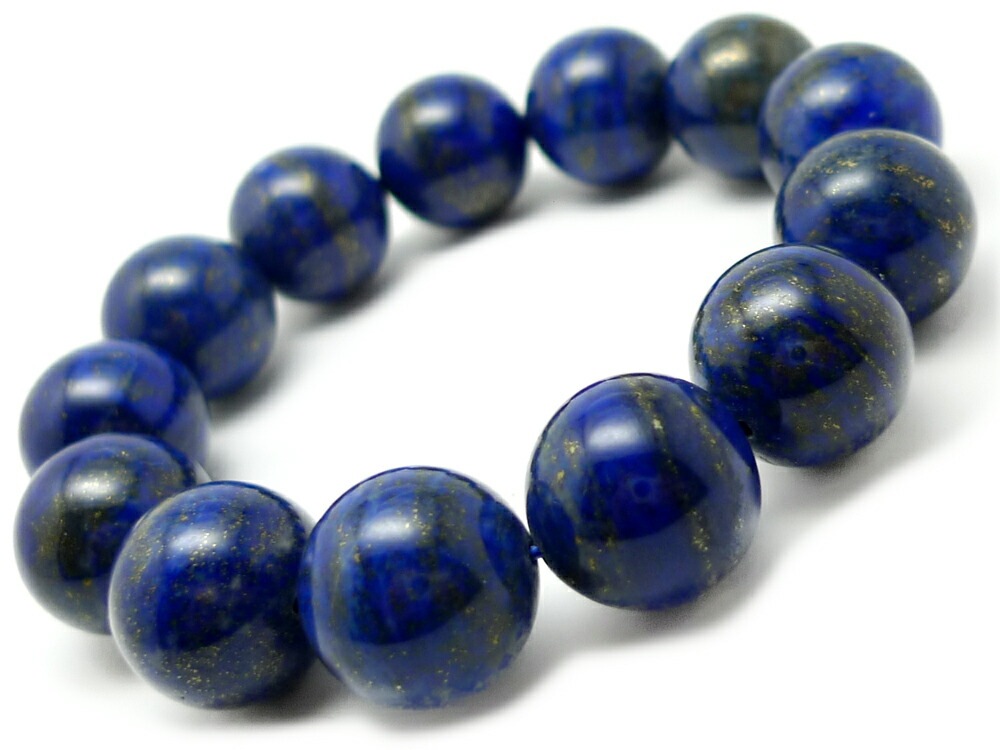 ラピスラズリ ブレスレット 16mm パワーストーン ブレスレット メンズ 天然石 数珠 アクセサリー メンズブレスレット レディースブレスレット パワーストーンブレスレット 天然石ブレスレット 男性