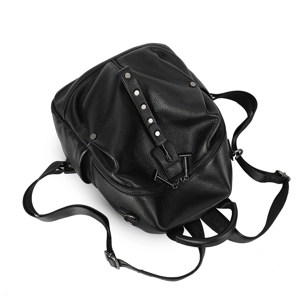 2Wayバック本革新型韓国ショルダーバッグ大容量バッグファッショントップ層牛革ソフト革バックパック