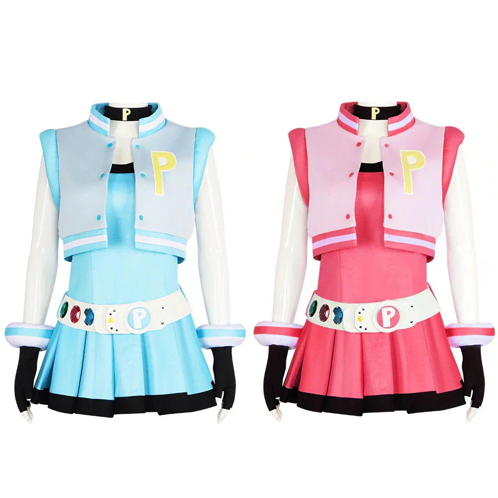 PowerPuff/Girls飛天小女警Z超能力花コス服泡アニメコスプレ衣装/セパレート