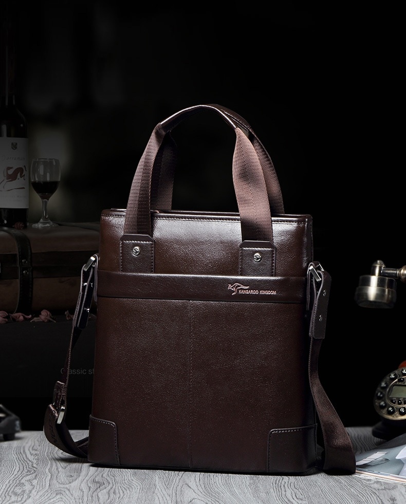 Men’s business bag handbag shoulder bag leisure head layer leather bags for men tote bags