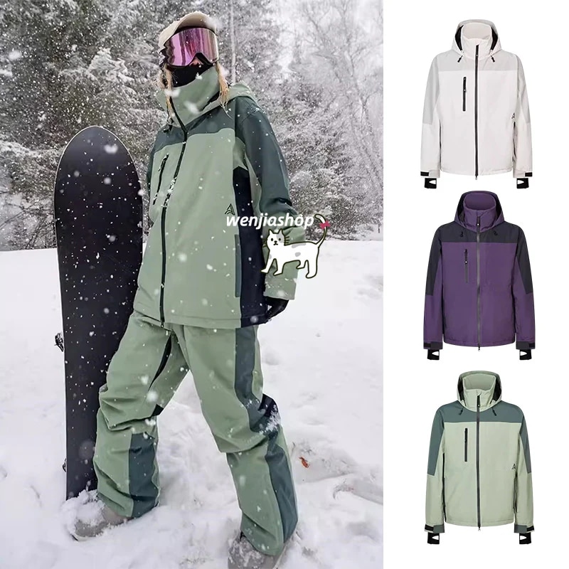 スノーボードウェア ジャケット アウター 単品 メンズ レディース 男女兼用 防水15000mm トップス スノボウェア スノーウェア スキーウェア スノボーウェア 韓国風 保温 防雪 防水 防寒 A 17,159円