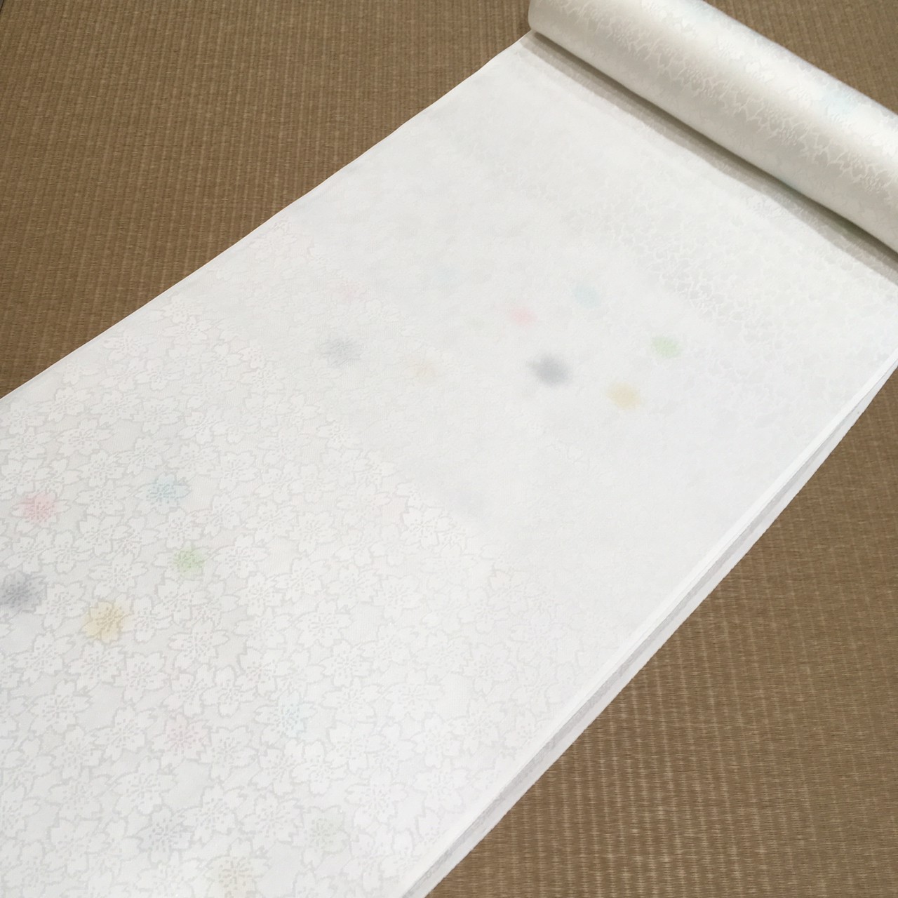 長襦袢 紋紗 桜五彩 [juban004]