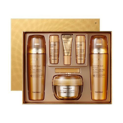 [弾力ケア]24K Gold Snail スキンケアセット クリーム 乳液 化粧水 50代 保湿 30代 40代