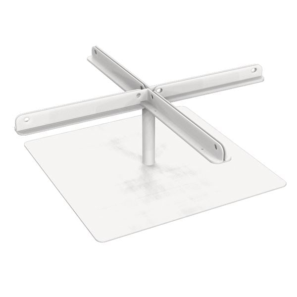 クロス型アクリルパーティション用ベース金具 PTS-CRB01CR (パーテーション別売)