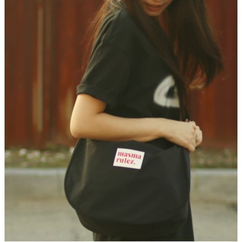 MASMARULEZ / halfmoon cross bag 3color