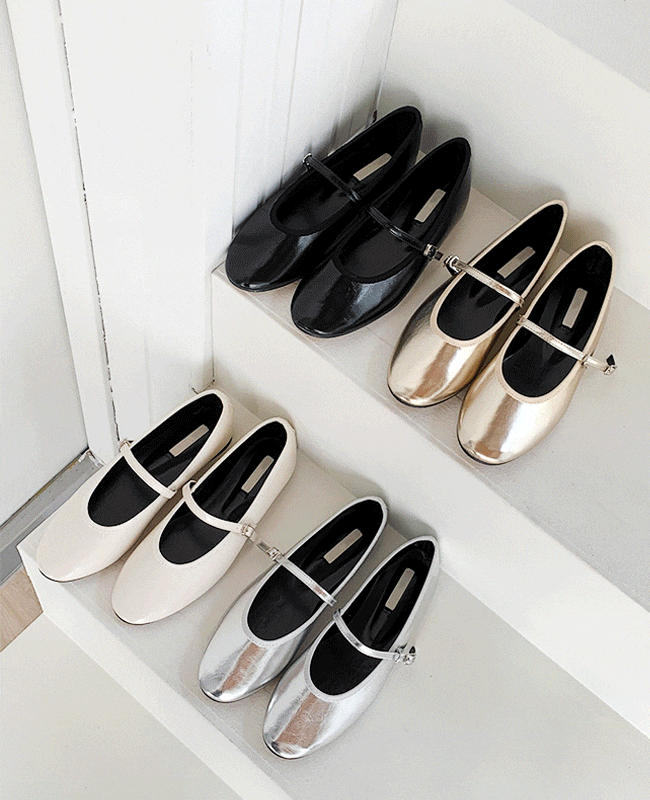 [MILOVANY] リリト 丸鼻 メリージェーン フラット 1cm