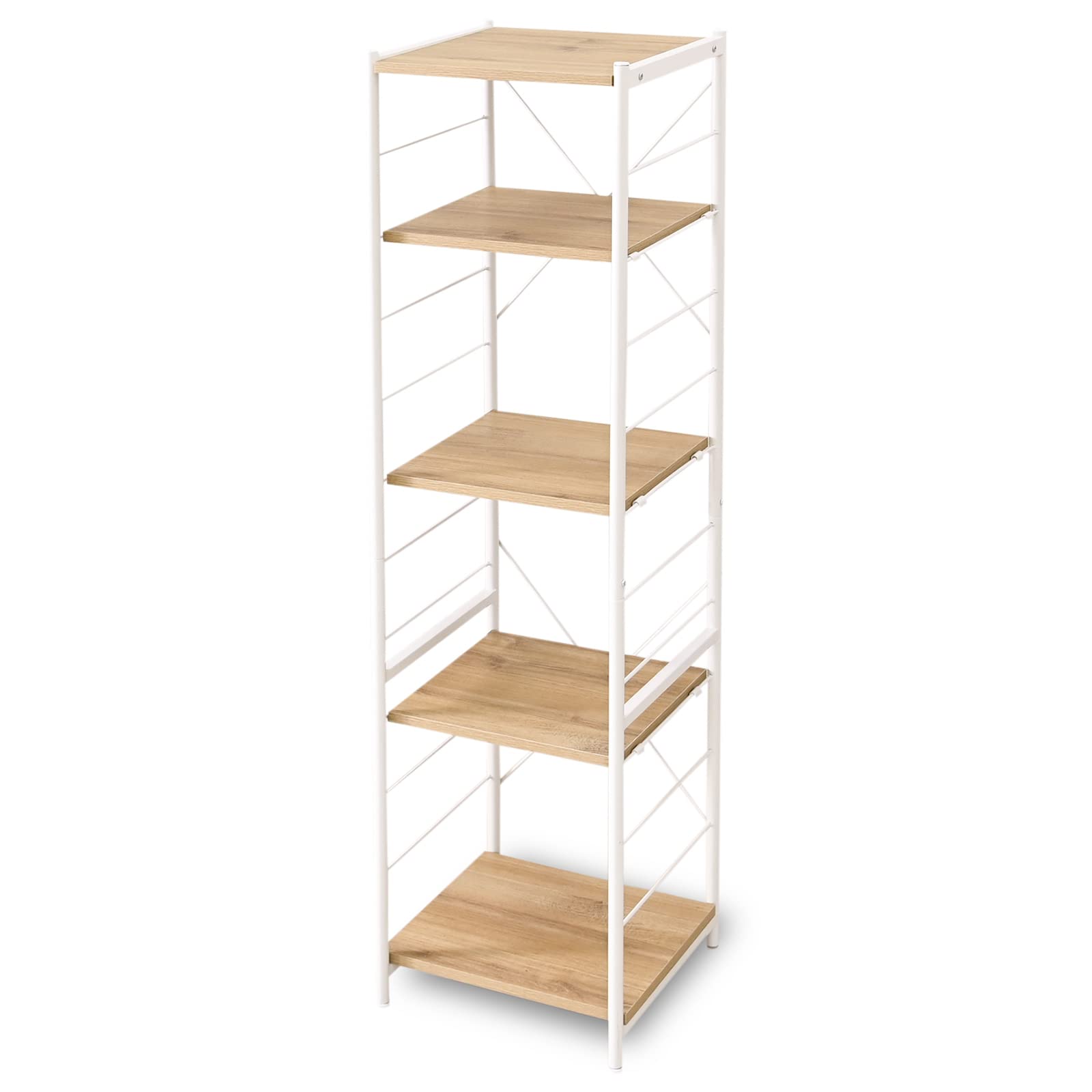 ユニットシェルフ オープンラック 幅45 ディスプレイ オープン シェルフ フリーラック ホワイト ナチュラル 10,500円