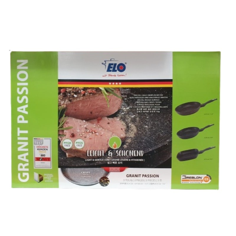 ELO フライパン セット 3PK 24/28cm/卵焼きフライパン