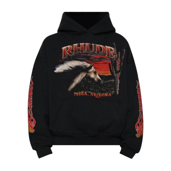 RHUDE Men Sweatshirts RHFW25HO04012 3169 BLACK