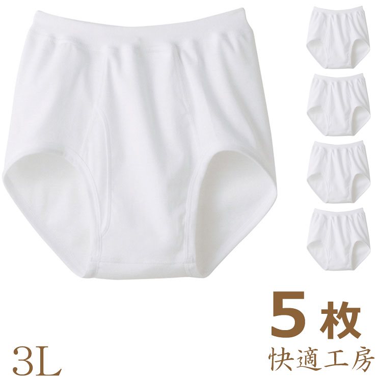 NEW!5枚組送料無料スパンブリーフメンズ快適工房(KH5032)3Lサイズ/グンゼ/GUNZE/グンゼメンズ/GUNZEメンズ/グンゼ男/下着メンズ/メンズ下着/ブリーフ/パンツ/グンゼ下着/綿