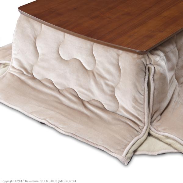 こたつセット コタツテーブル 120×75cm 長方形 掛け布団 こたつ布団 シンプル 無地 撥水 リバーシブル おしゃれ