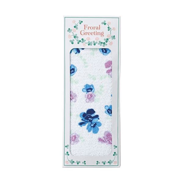 [10枚セット] メモワール フェイスタオル ブルー C5089029X10 5,401円