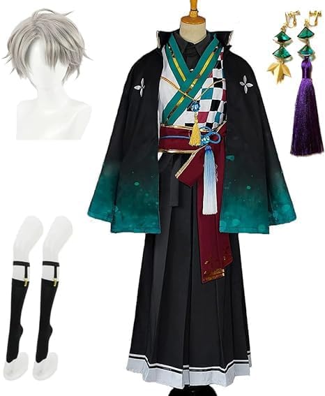 イヤリング付き バーチャル YouTuber VTuber 甲斐田晴 かいだはる 浴衣 和服 コスチューム ウィッグ追加可能 アニメ 祭り ハロウィン クリスマス 文化祭 コスチューム アニメ