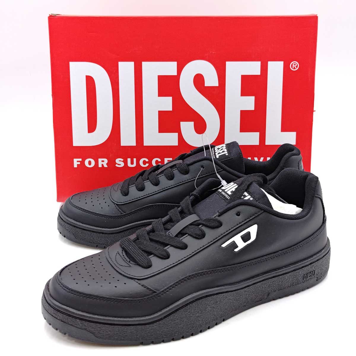 【中古・未使用品】ディーゼル S-TRACKER-D LOW ローカット スニーカー 28.5cm ブラック Y03608P5576 メンズ DIESEL