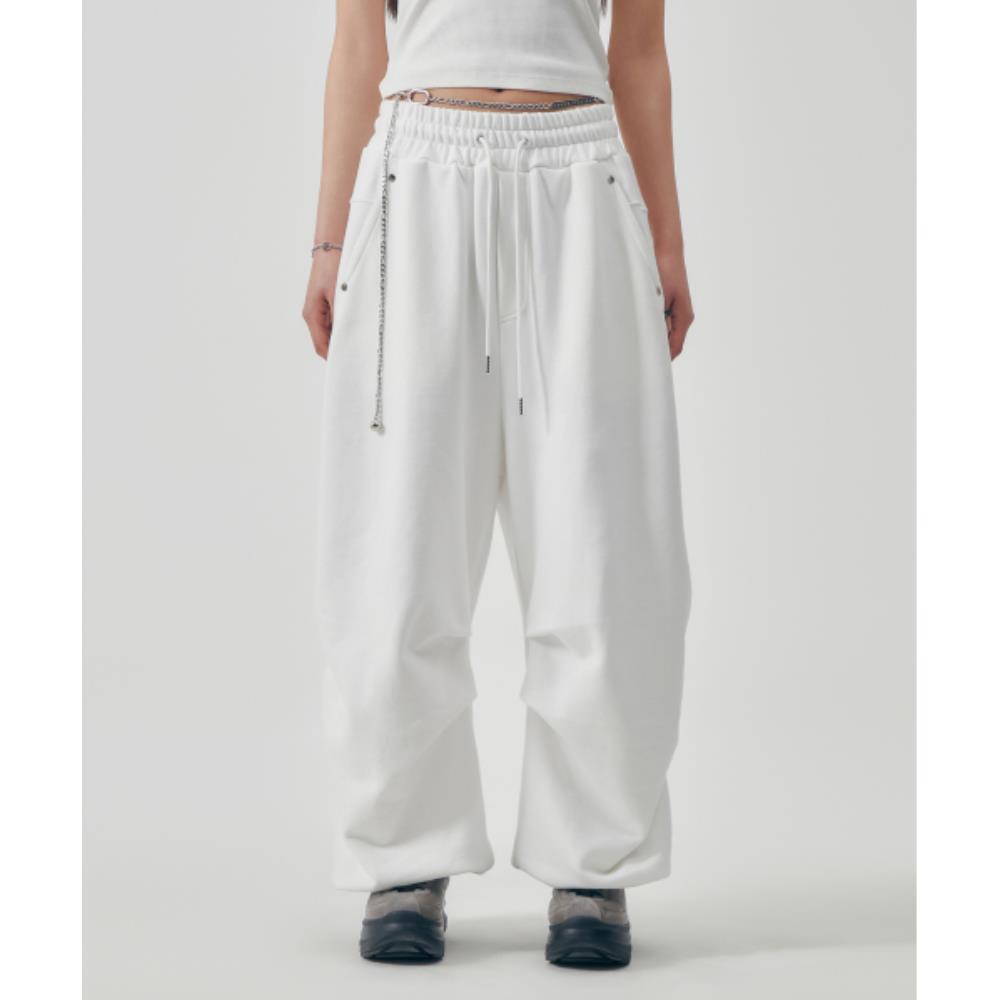 TREEMINGBIRD DoubleTucked Setup Pants White TM2513PT00